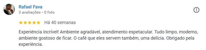 Avaliação Google — Rafael Fava